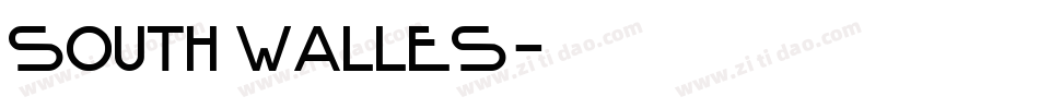 South Walles字体转换